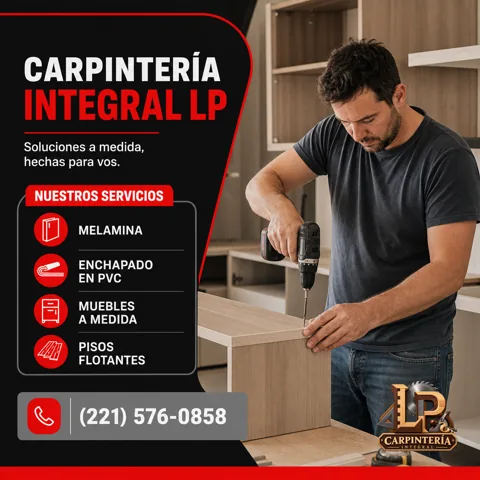 Anuncio de Carpintería Integral LP · Diseño 2 · agosto 2026