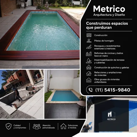 Anuncio de Métrico Arquitectura y Diseño · Diseño 4 · agosto 2026