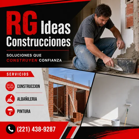 Anuncio de RG Ideas Construcciones · Diseño 1 · septiembre 2026