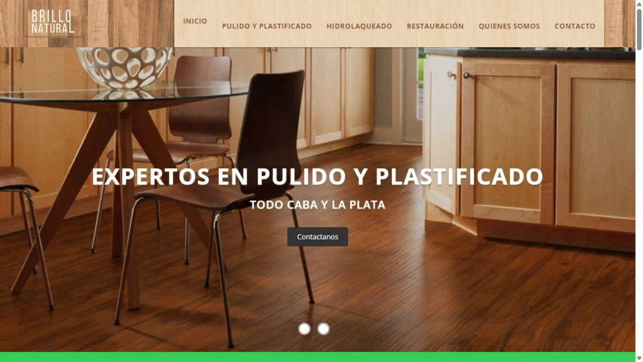 Sitio de Brillo Natural · Pulido y plastificado de pisos · Buenos Aires
