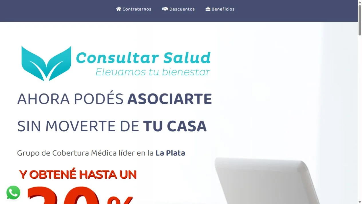 Sitio de Consultar Salud · Cobertura médica · La Plata